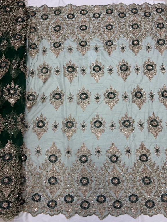 New designer imported pure handwork net fabrics DN-pure handwork butta double side border