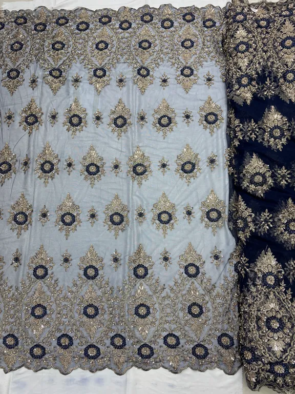 New designer imported pure handwork net fabrics DN-pure handwork butta double side border