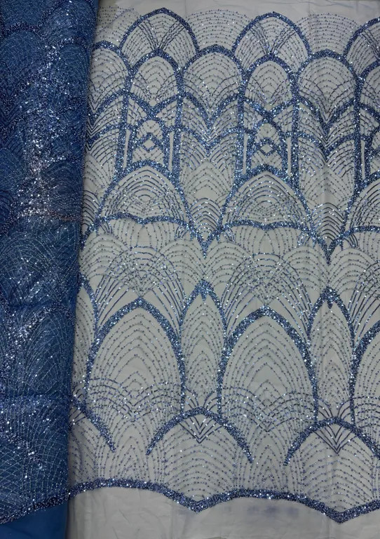 New designer imported beads work net fabrics DN-tone to tone taj
