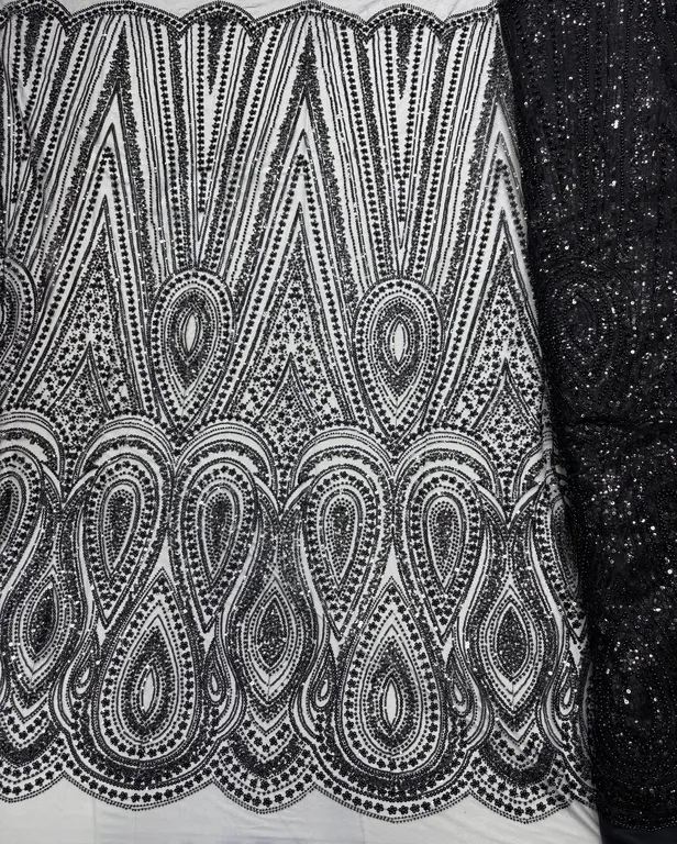 New designer imported beads work net fabrics DN-617