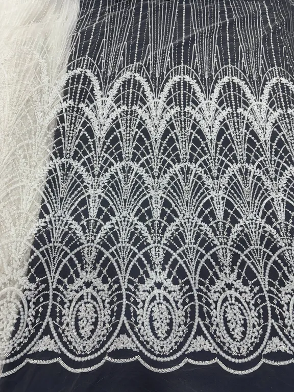 New designer imported beads work net fabrics