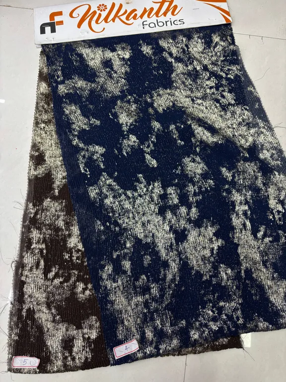 Imported chiffon crush foil fabrics