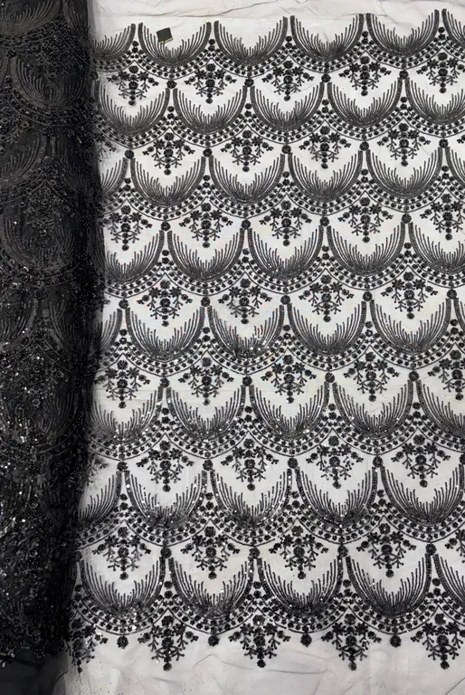 New designer imported beads work net fabrics