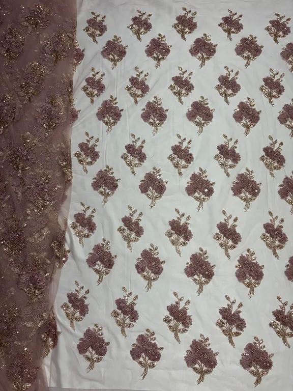 New designer imported ribbon beads work net fabrics D/N-88343