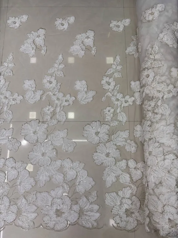 New designer imported ribbon handwork net fabrics 