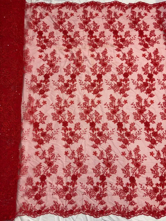 New designer tone on tone sober handwork net fabrics