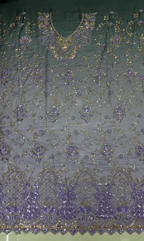 New designer imported Organza suit special neck  DN-5808/N5
