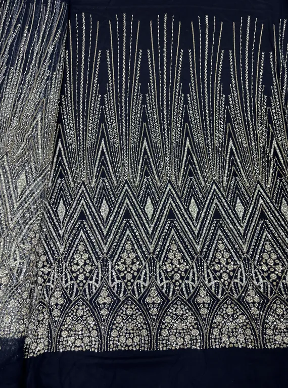 New designer imported beads work net fabrics DN-5841/D3