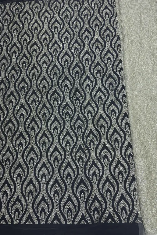 New designer imported gumming cutdana work net fabrics DN-602659/D4