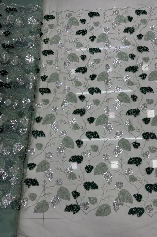 New designer imported net ribbon with beads work net fabrics DN-602938/D1