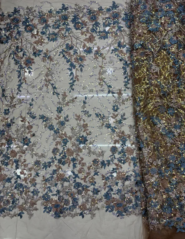 New designer imported beads work net fabrics DN- AD-4
