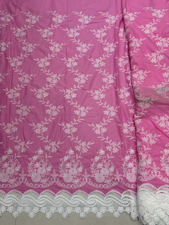 New designer imported cotton cutwork fabrics DN- PC Cotton D3