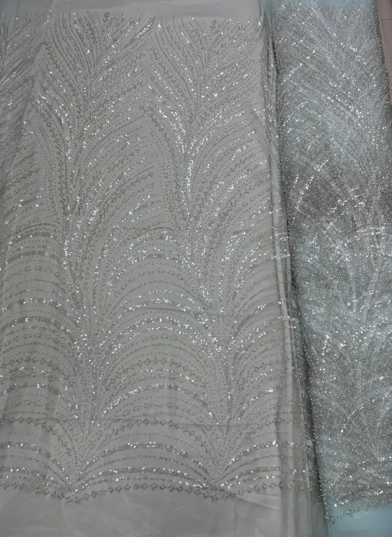 New designer imported beads work net fabrics DN- beads leheriya