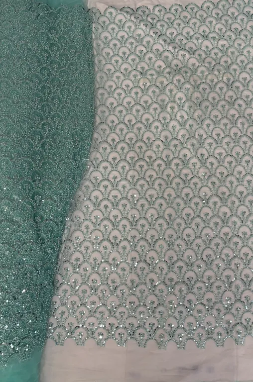 New designer imported beads work net fabrics DN-chota moon tone to tone