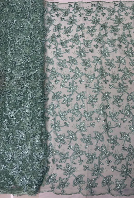 New designer imported beads work net fabrics DN-cording embroidery