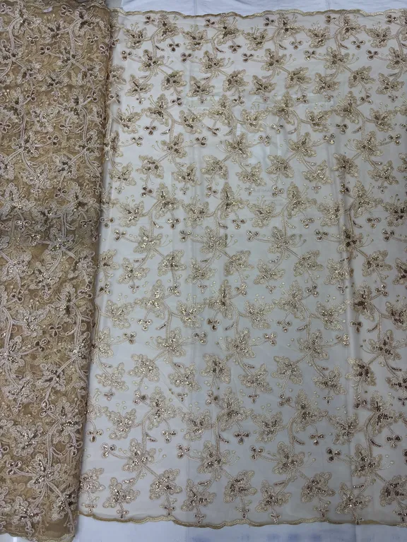 New designer imported beads work net fabrics DN-cording embroidery