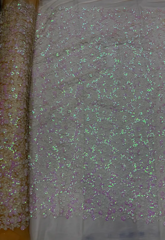 New designer imported embroidery work net fabrics DN-D1 emb