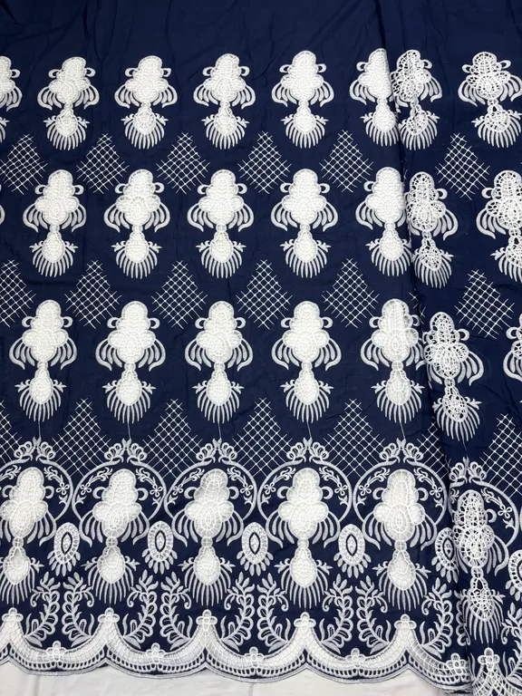 New designer imported cotton cutwork fabrics DN- PC cotton/D4