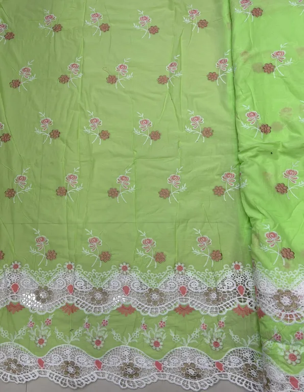  New designer imported cotton cutwork fabrics DN- PC cotton/D5