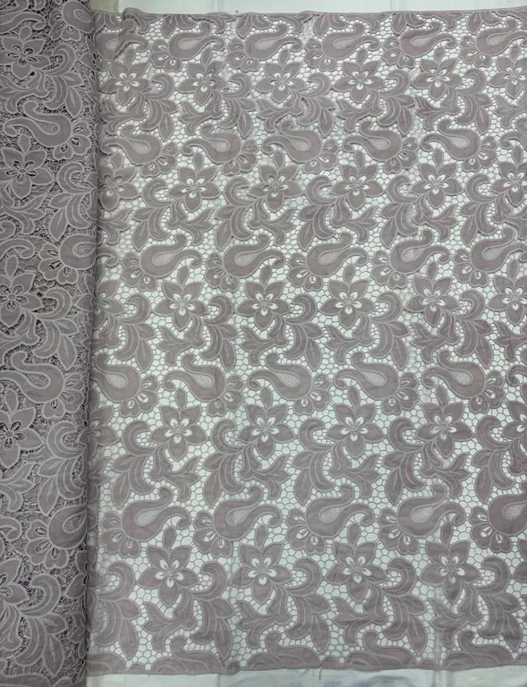 New designer imported cotton cutwork fabrics DN-dyed pc cutwork/D2