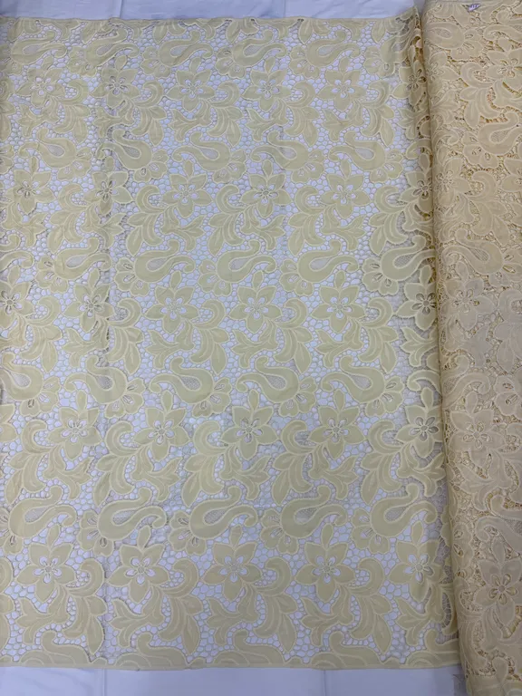 New designer imported cotton cutwork fabrics DN-dyed pc cutwork/D2
